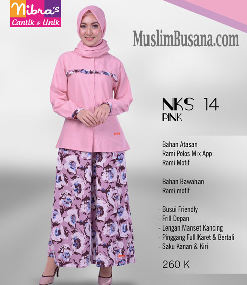 Nibras NKS 14 Pink Atasan Dewasa