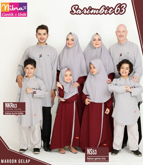 Nibras Sarimbit 63 Maron Sarimbit