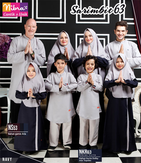 Nibras Sarimbit 63 Navy Sarimbit