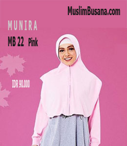 Jilbab Dewasa - Munira MB 22 Pink