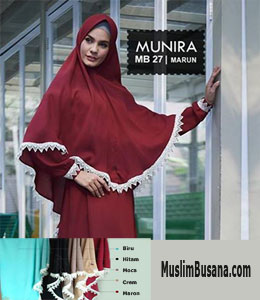 Jilbab Dewasa - Munira MB 27 Maroon