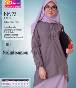 Atasan Dewasa - Nibras NA 23 Abu