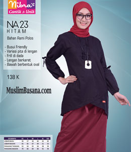 Atasan Dewasa - Nibras NA 23 Hitam