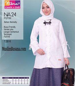 Atasan Dewasa - Nibras NA 24 Putih