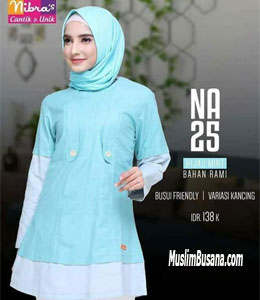 Atasan Dewasa - Nibras NA 25 Hijau Mint