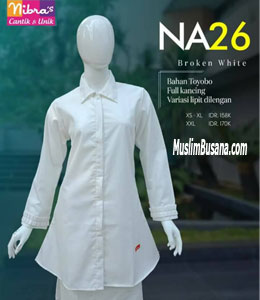 Atasan Dewasa - Nibras NA 26 Broken White