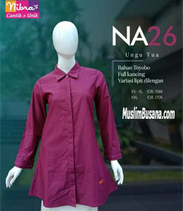 Atasan Dewasa - Nibras NA 26 Ungu Tua
