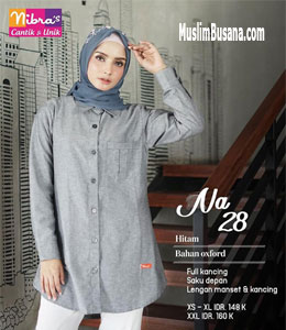 Atasan Dewasa - Nibras NA 28 Hitam