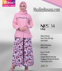 Setelan Dewasa - Nibras NKS 14 Pink